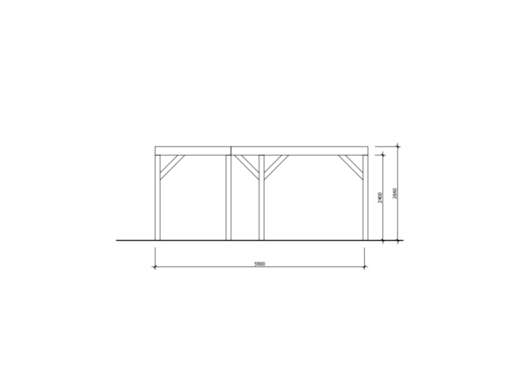 Schlichte Holzpergola, die zu jeder Gartengestaltung passt und Schatten spendet